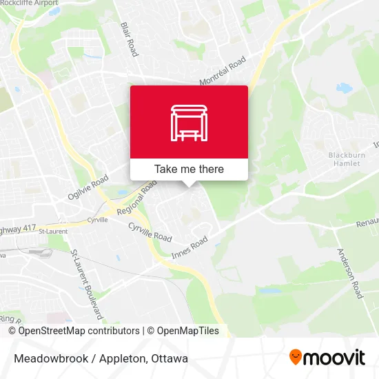 Meadowbrook / Appleton map