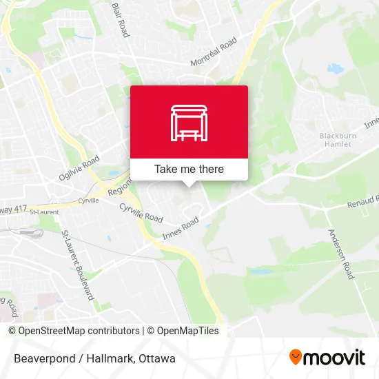 Beaverpond / Hallmark map