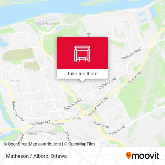 Matheson / Alboro map