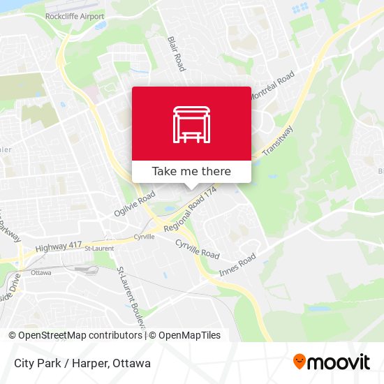 City Park / Harper map
