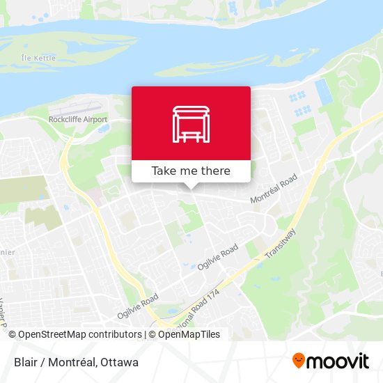 Blair / Montréal map