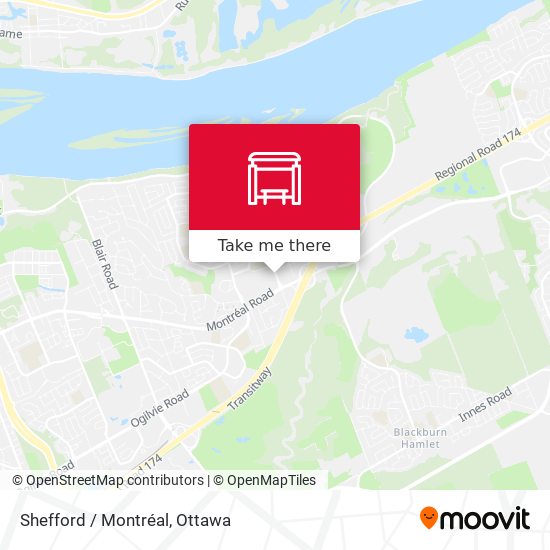 Shefford / Montréal map
