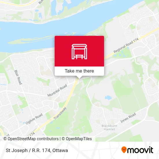 St Joseph / R.R. 174 map