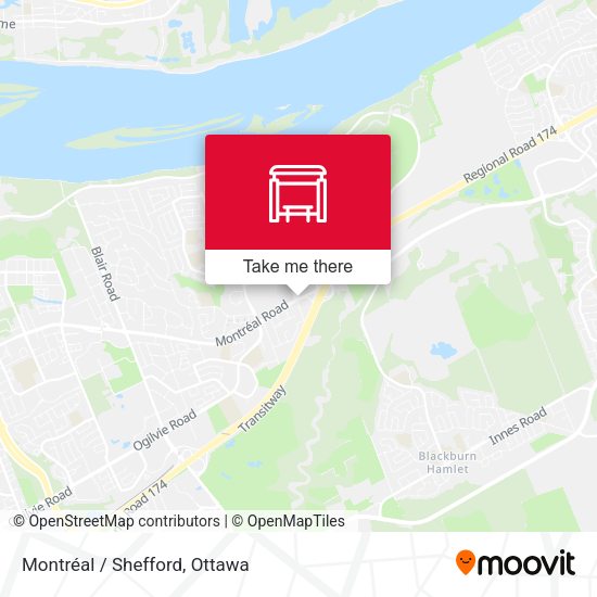 Montréal / Shefford map