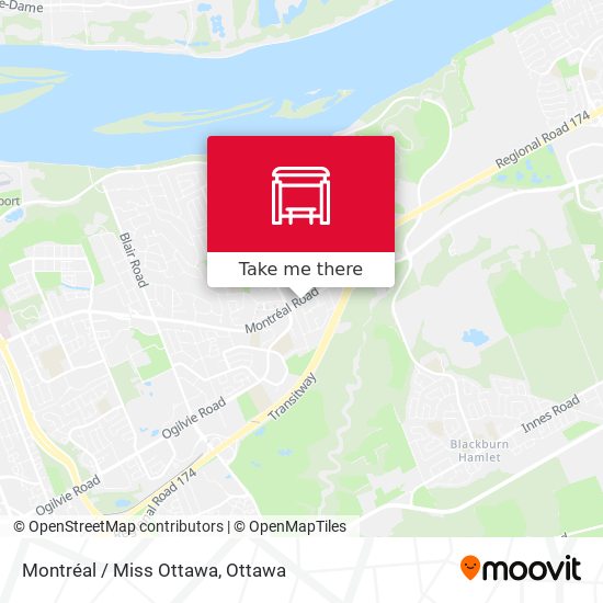 Montréal / Miss Ottawa map