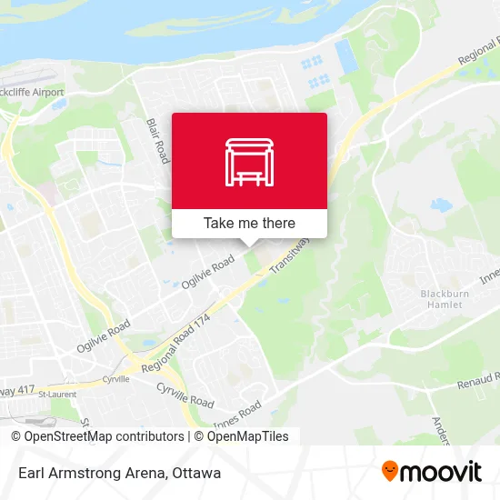 Earl Armstrong Arena map