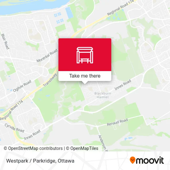 Westpark / Parkridge map