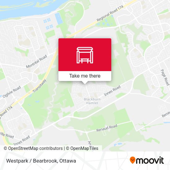 Westpark / Bearbrook map