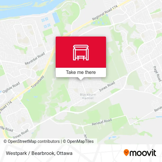 Westpark / Bearbrook map
