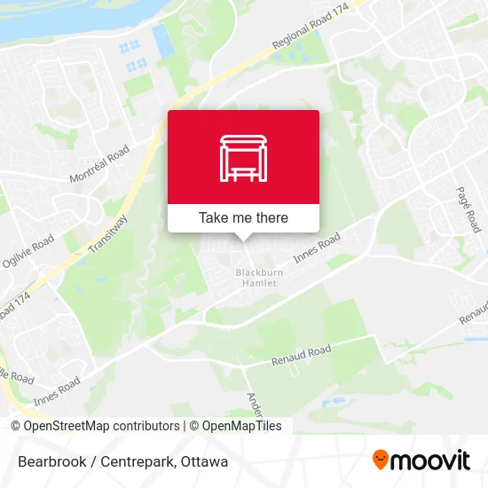 Bearbrook / Centrepark map