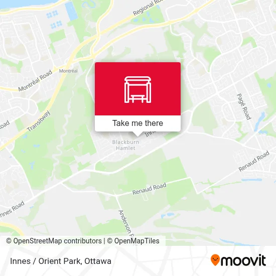 Innes / Orient Park map