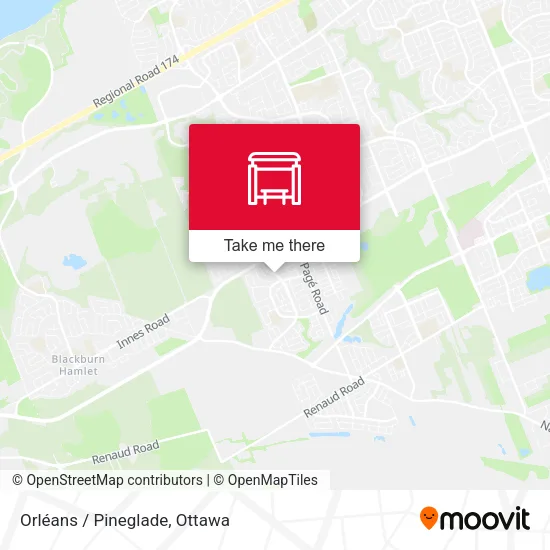Orléans / Pineglade map