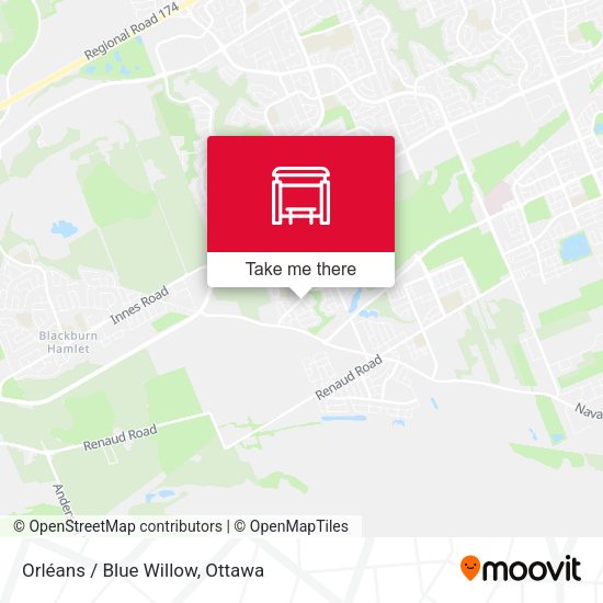 Orléans / Blue Willow map