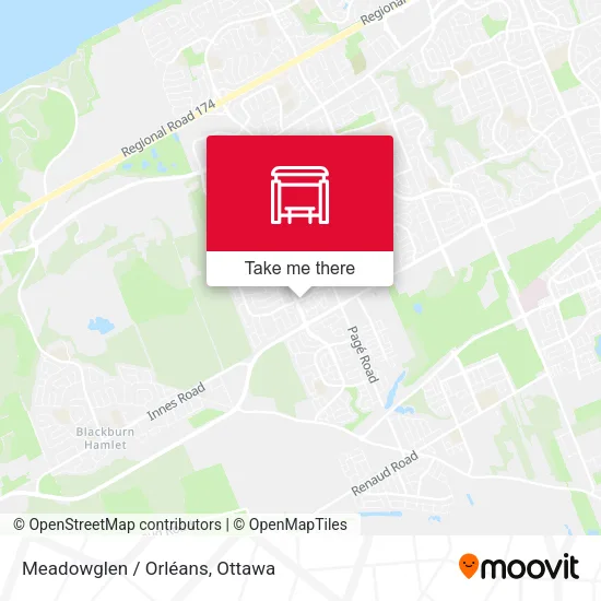 Meadowglen / Orléans map