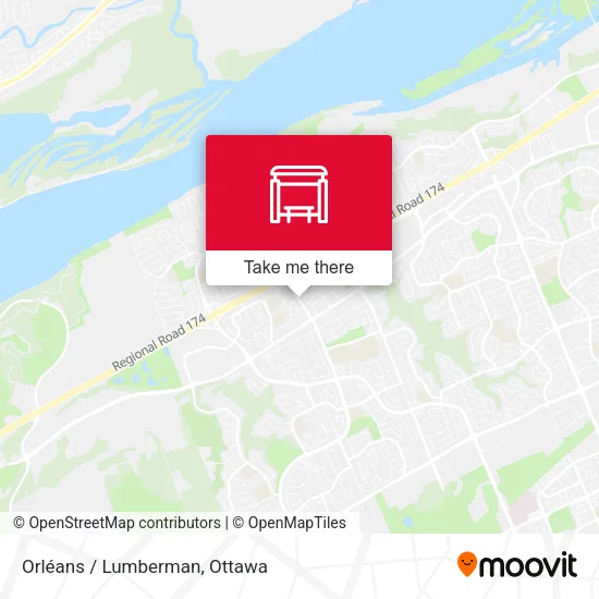 Orléans / Lumberman map