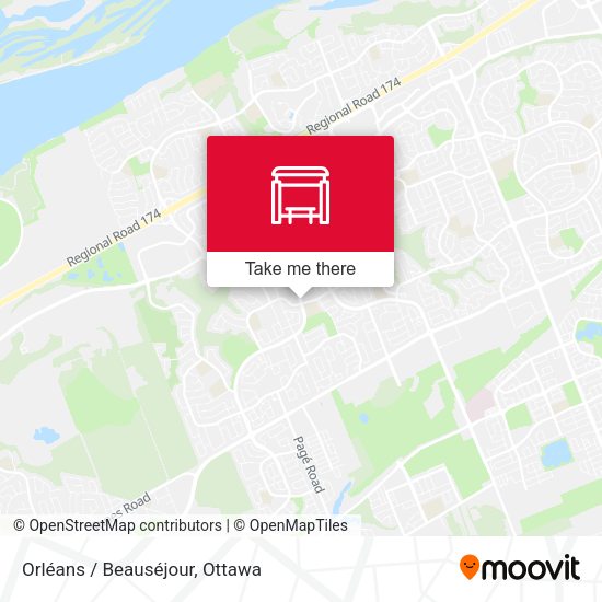 Orléans / Beauséjour map