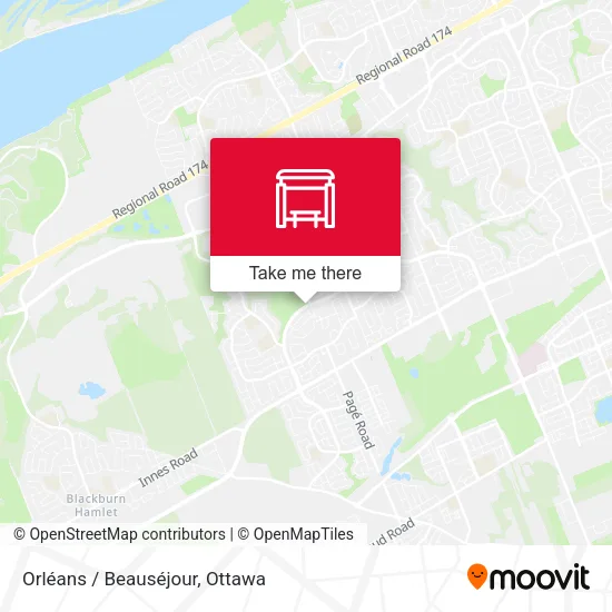Orléans / Beauséjour map