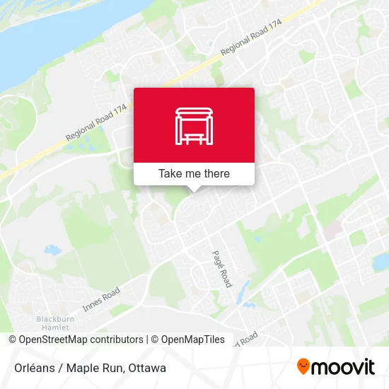 Orléans / Maple Run map