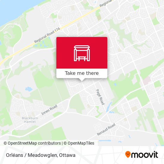 Orléans / Meadowglen map
