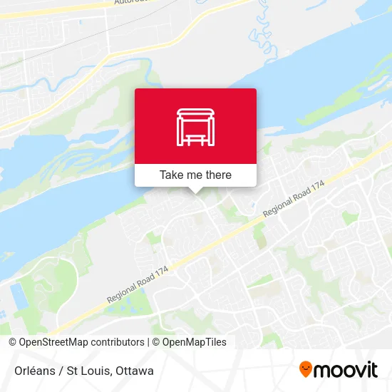 Orléans / St Louis map