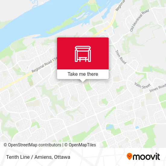 Tenth Line / Amiens map