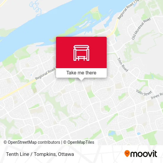 Tenth Line / Tompkins map