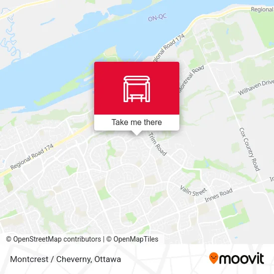 Montcrest / Cheverny map