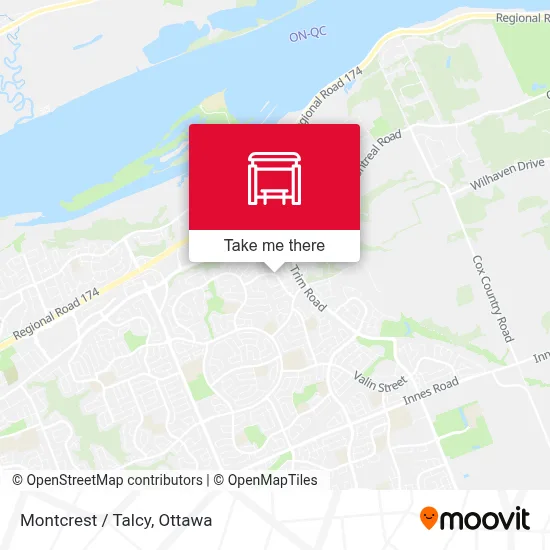 Montcrest / Talcy map