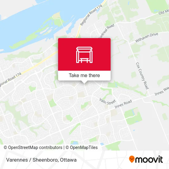 Varennes / Sheenboro map