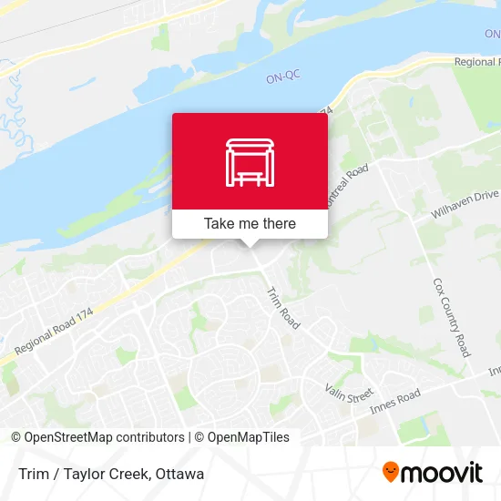 Trim / Taylor Creek map