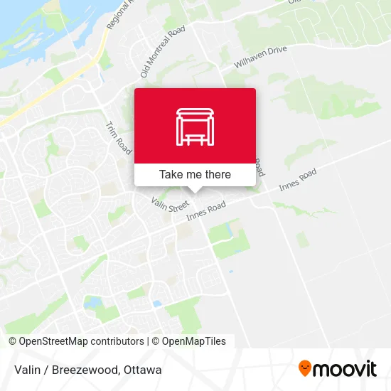 Valin / Breezewood map