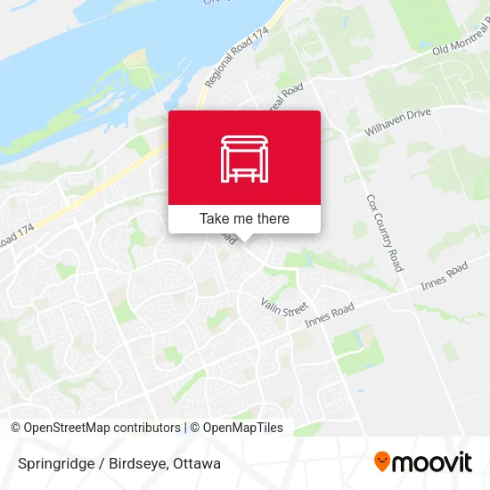 Springridge / Birdseye map