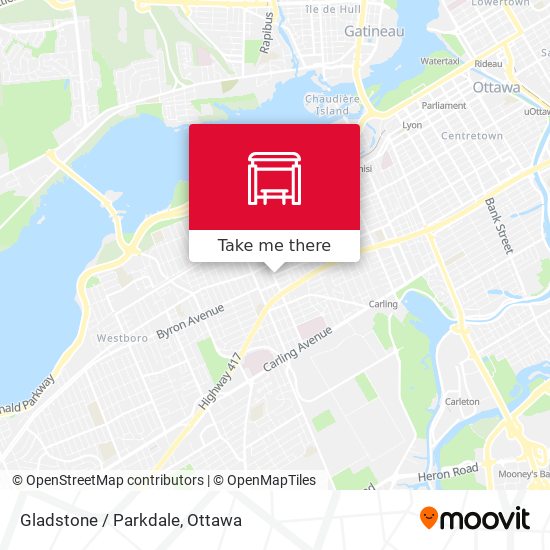 Gladstone / Parkdale map