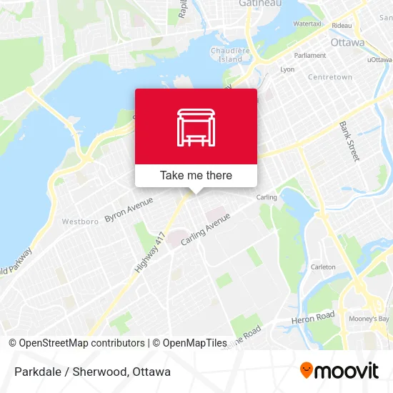 Parkdale / Sherwood map