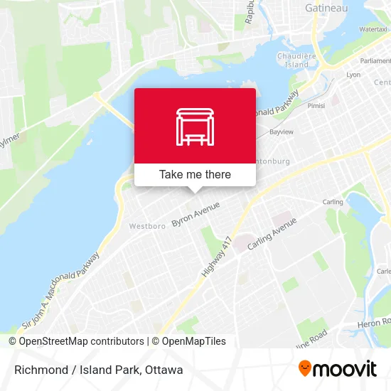 Richmond / Island Park map