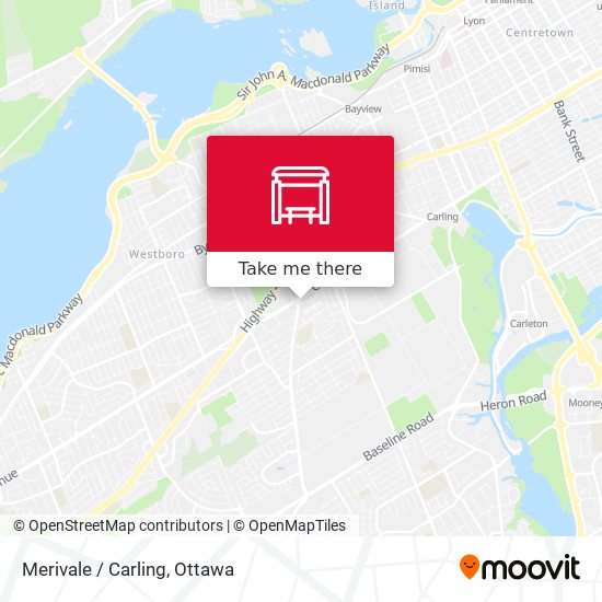 Merivale / Carling map