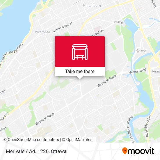 Merivale / Ad. 1220 map