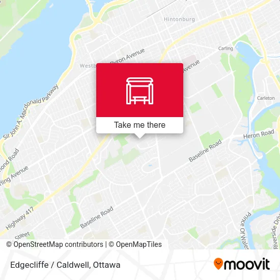 Edgecliffe / Caldwell map