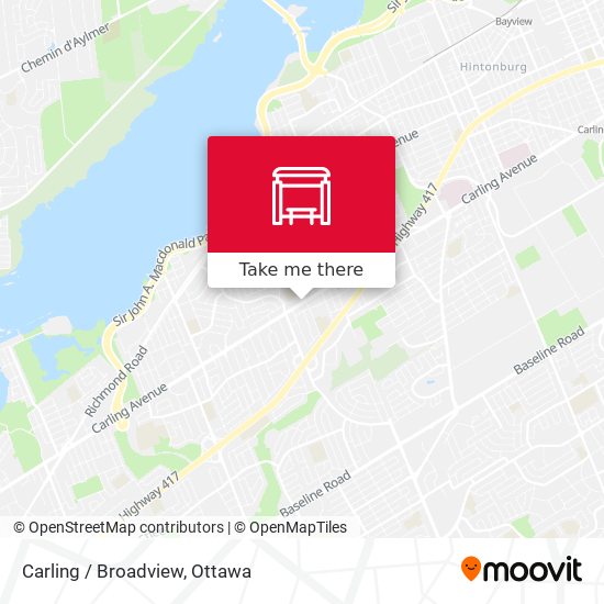 Carling / Broadview map