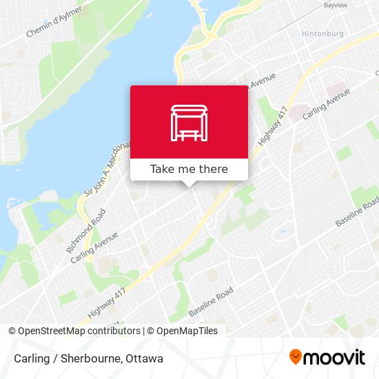 Carling / Sherbourne map