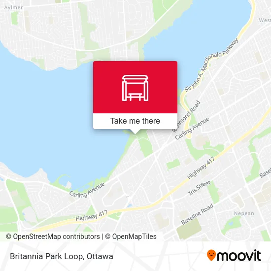 Britannia Park Loop map
