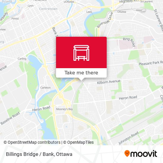 Billings Bridge / Bank map