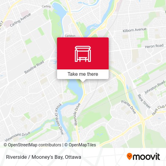 Riverside / Mooney's Bay map