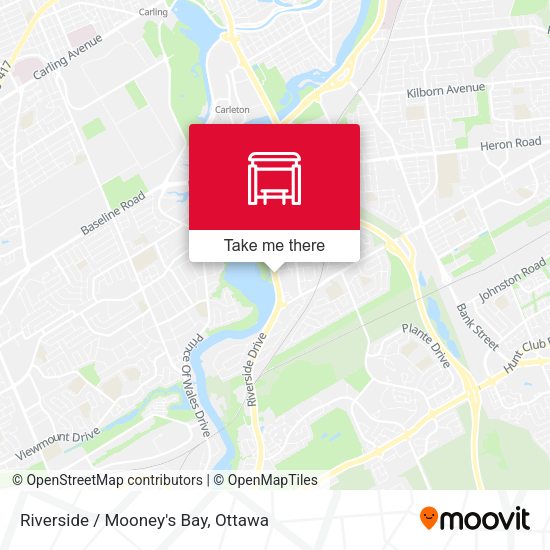 Riverside / Mooney's Bay map