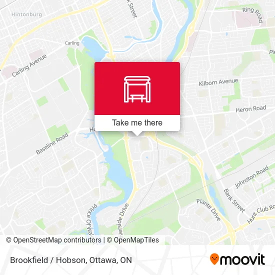 Brookfield / Hobson map