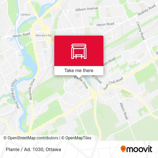 Plante / Ad. 1030 map