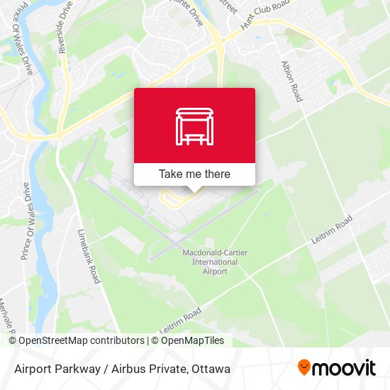 Airport Parkway / Airbus Private map