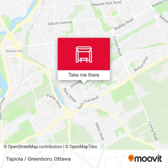 Tapiola / Greenboro map
