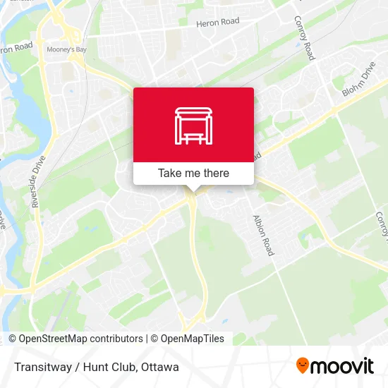 Transitway / Hunt Club map