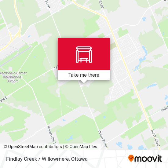 Findlay Creek / Willowmere map